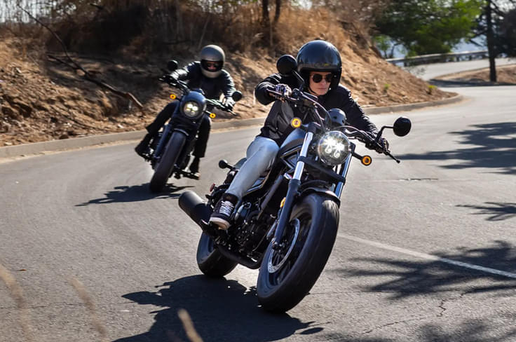 The Rebel 500 comes with an accessible seat height of 690mm The Rebel 500 comes with an accessible seat height of 690mm